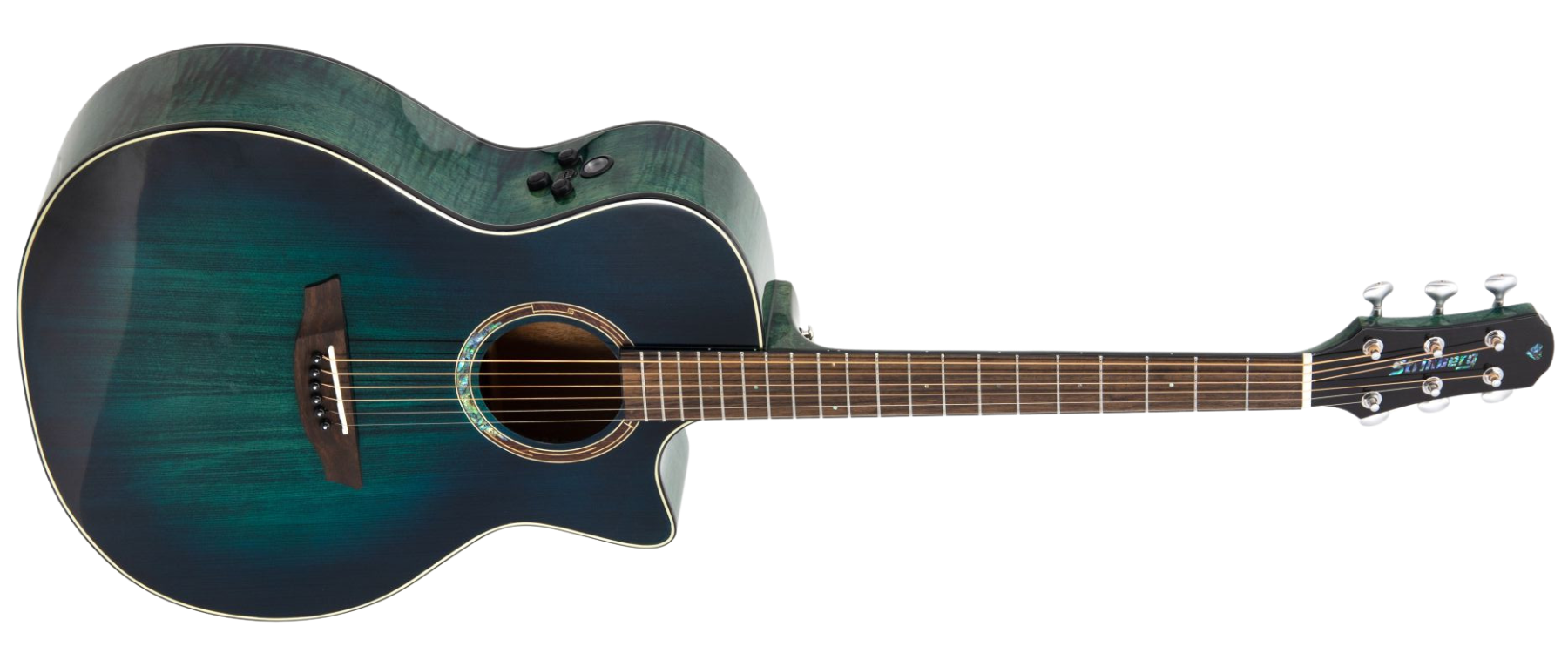 Violão Eletroacústico Strinberg DA3SC Diamond Folk Blue Burst