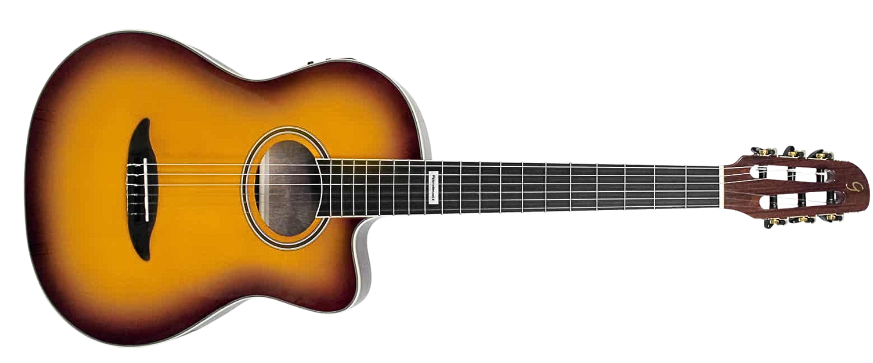 Violão Nylon Eletroacústico Giannini Performance GNF-3 CEQ TS Tobacco Sunburst