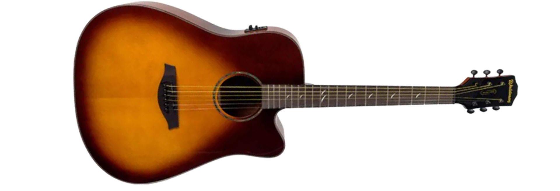 Violão Eletroacústico Waldman Blastone Grand DCEX-741 Aço Sunburst